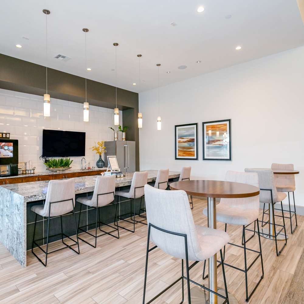 Large seating area at NOVU New Forest in Houston, Texas