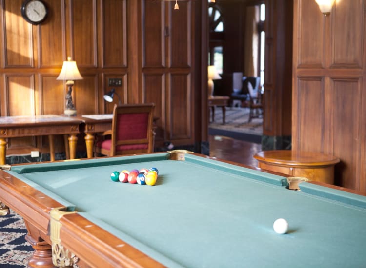 Billiards room at Parkview in Memphis, Tennessee