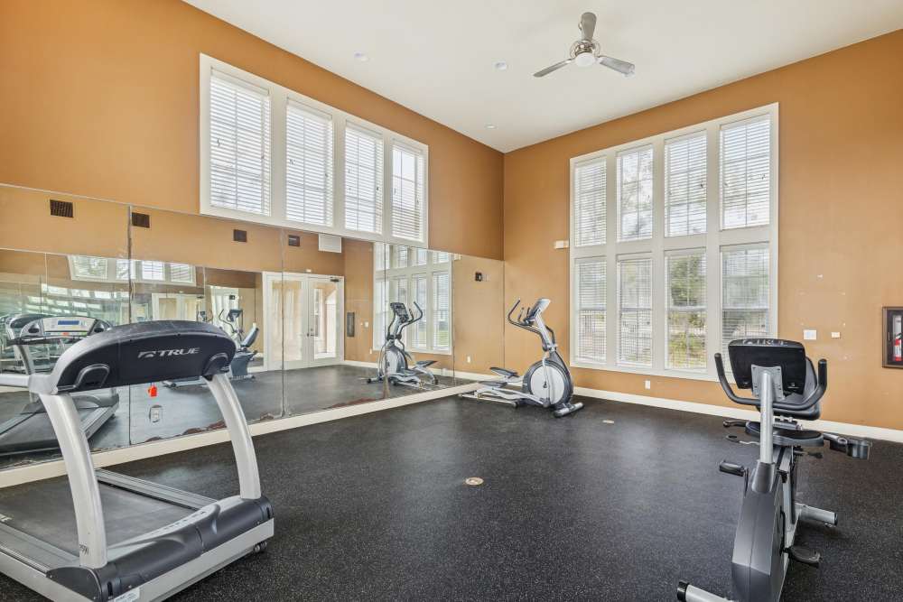 Fitness center at Costa Vizcaya in Houston, Texas