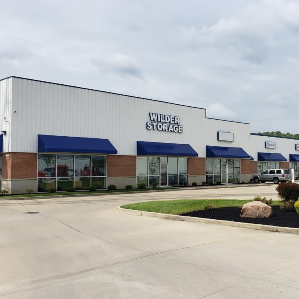 The front of Wilder Storage in Wilder, Kentuckyl