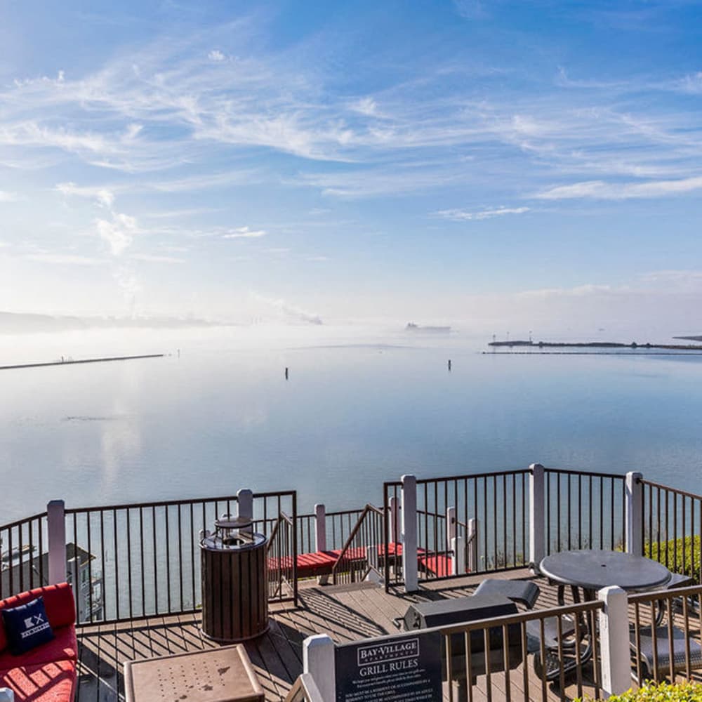 Bay side view at Bay Village in Vallejo, California