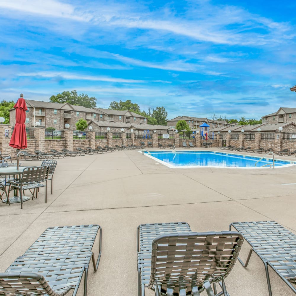 Pool patio at Oldham Oaks, La Grange, Kentucky