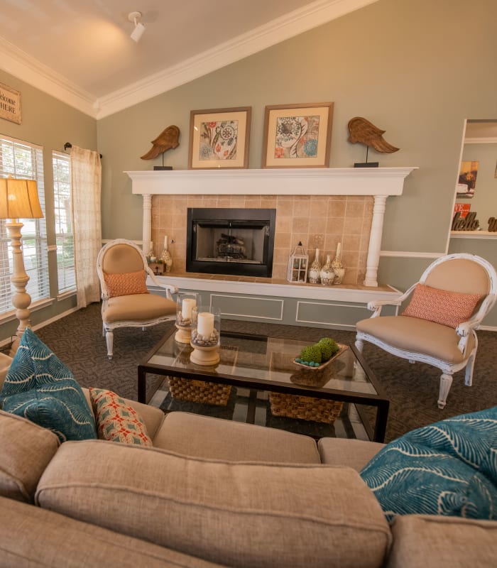 Spacious living room at Newport Apartments in Amarillo, Texas