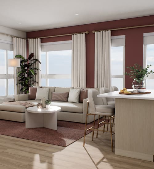 Living Room at The Colton in Redwood City, California