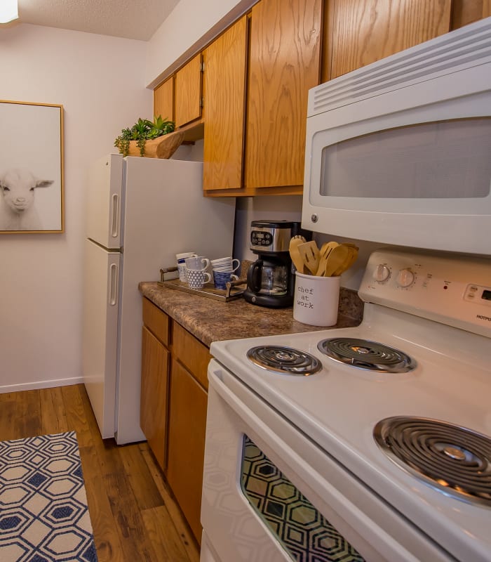 Kitchen at Windsail Apartments in Tulsa, Oklahoma