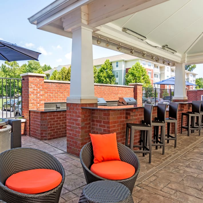 Barbeque lounge at The Carlton at Greenbrier, Chesapeake, Virginia