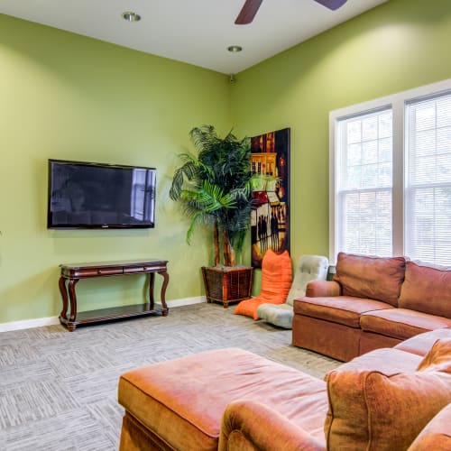 A seating area in the district office at Covenant Trace in Newport News, Virginia