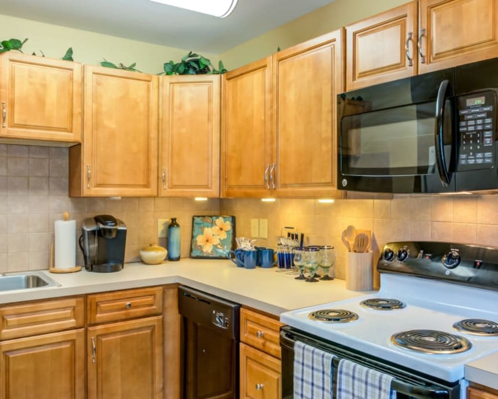 Kitchen at Park Apartments in Bordentown, New Jersey