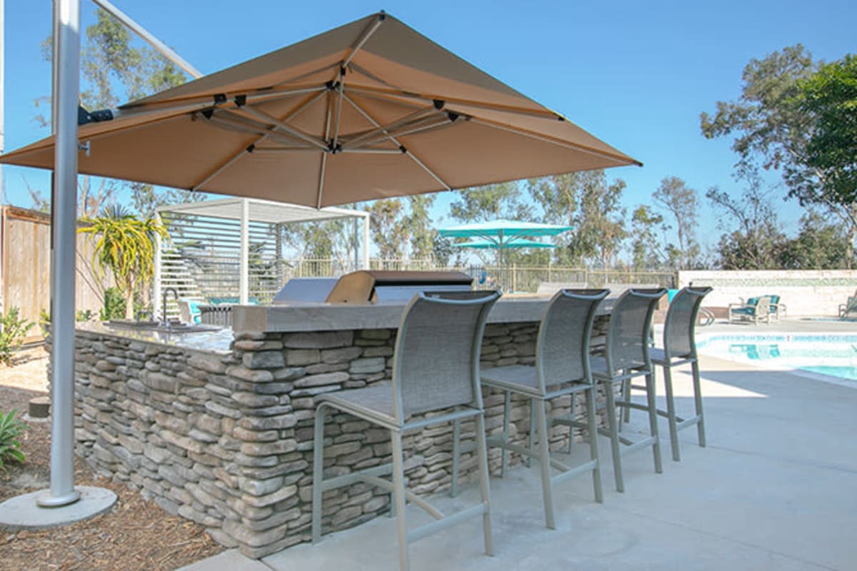 Grilling area at The Avenue at Carlsbad in Carlsbad, California