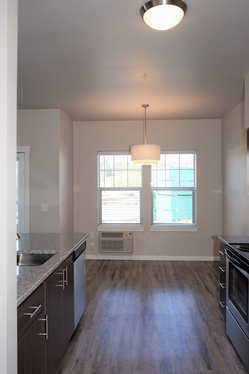 cozy living space at The Boulevard in Philomath, Oregon