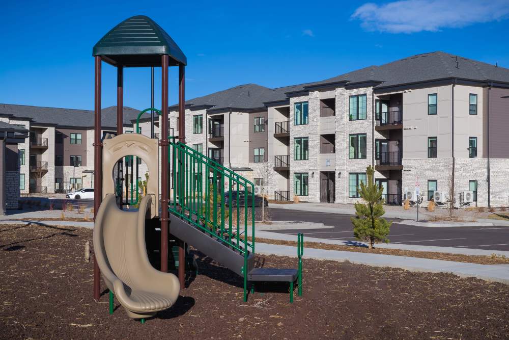 Close up image of playground at The Reserves at Eagle Point.