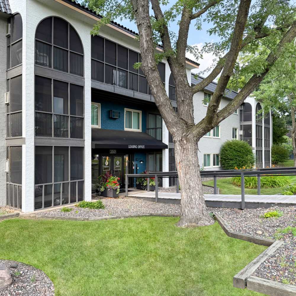 Leasing office at Morada in Crystal, Minnesota