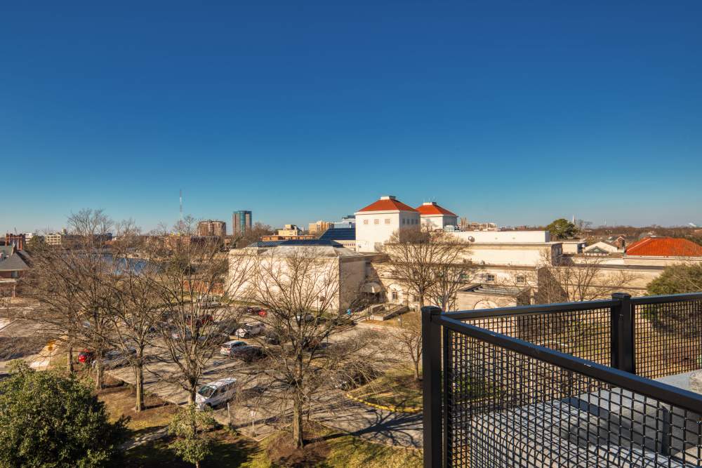 Roof top bar of an apartment at Fusion at Neon in Norfolk, Virginia