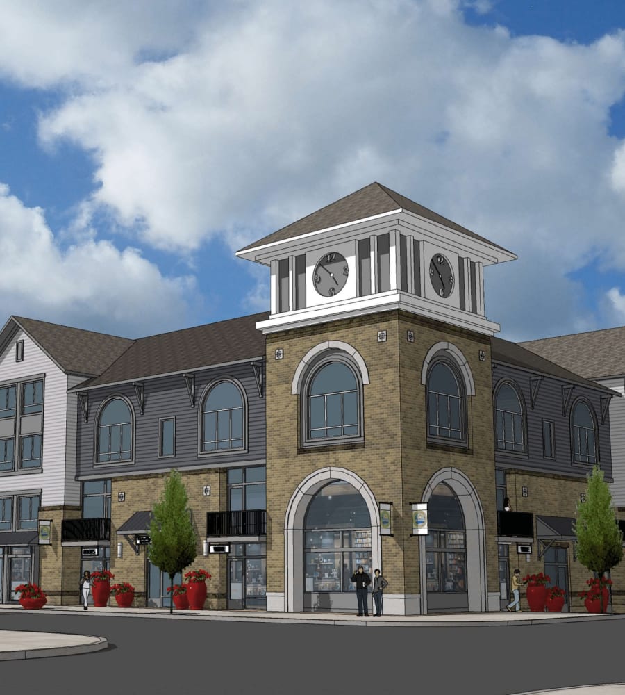 Rendering of Market Village Apartments in Fairview, Oregon