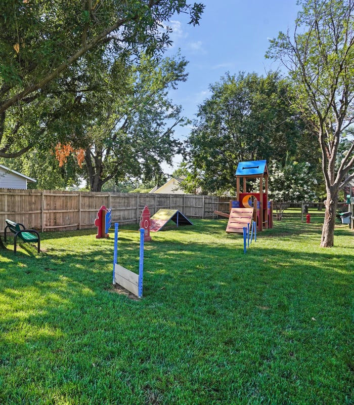 Dog Park at Villas at Aspen Park in Broken Arrow, Oklahoma