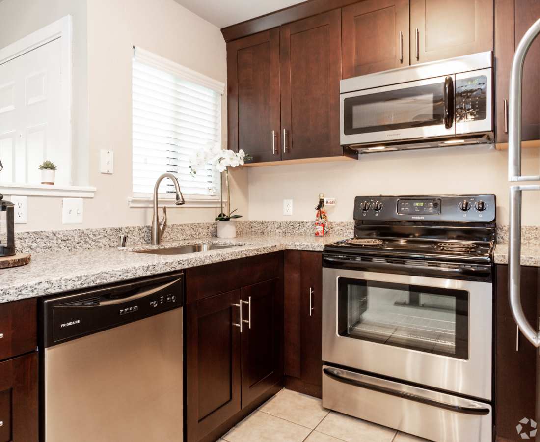 Kitchen area at Hidden Creek in Vacaville, California