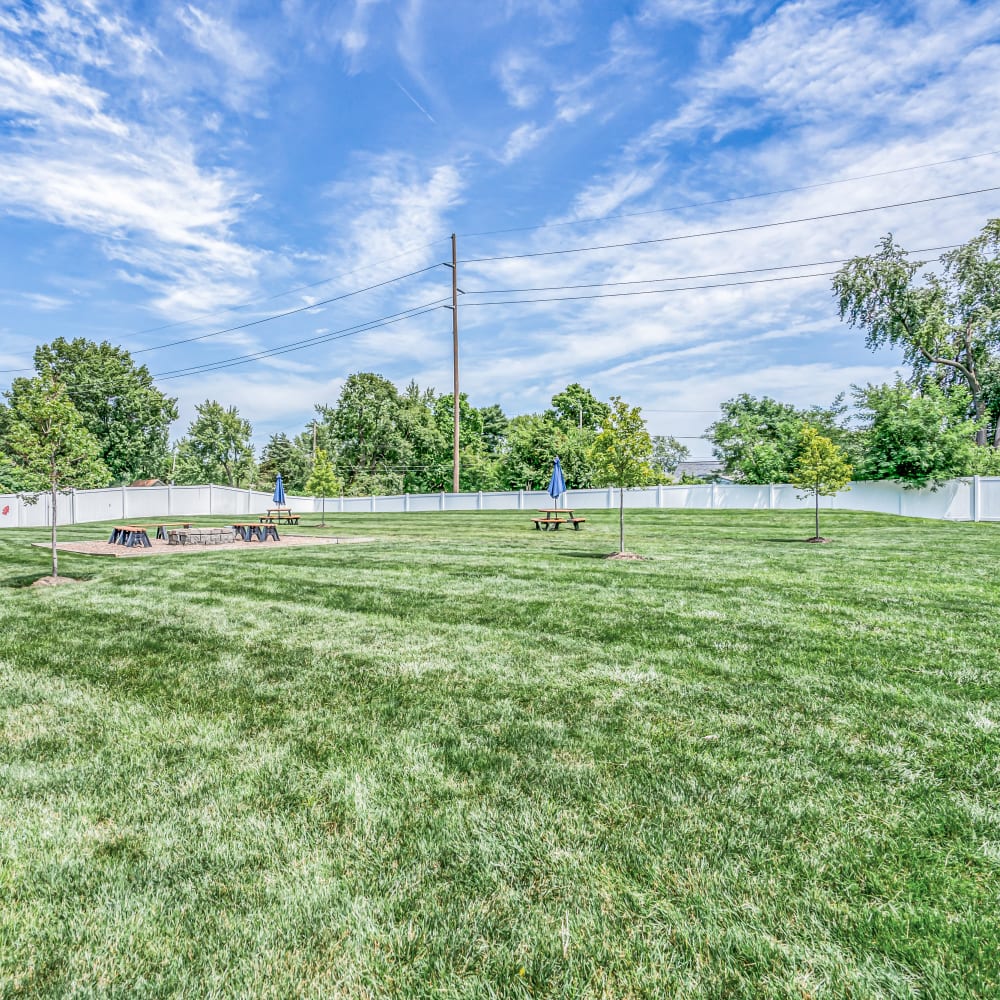 Fenced pet area at 5700 Madison, Indianapolis, Indiana