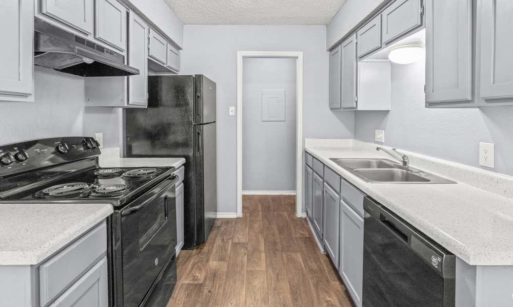 Upgraded kitchen at North Hills Place in Richland Hills, Texas