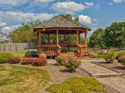 Beautiful gazebo at Perry's Crossing Apartments in Perrysburg Ohio