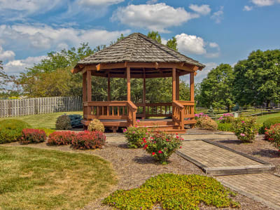 Beautiful gazebo at Perry's Crossing Apartments in Perrysburg OH