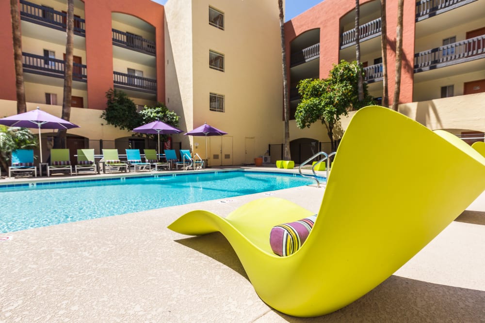One of the two sparkling pools at 4127 Arcadia in Phoenix, Arizona