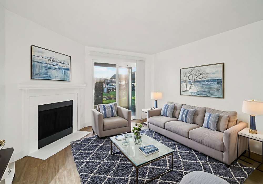 Living room at Foundry on Fifth in Renton, Washington