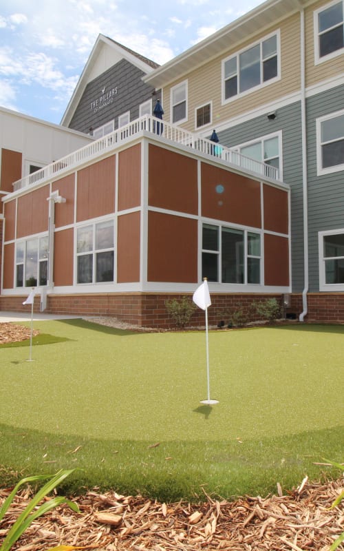 Putting green at The Pillars of Mankato in Mankato, Minnesota