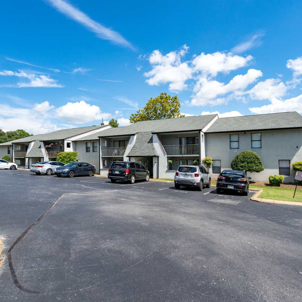 Apartments with access to car parking at Germantown Gardens in East Ridge, Tennessee