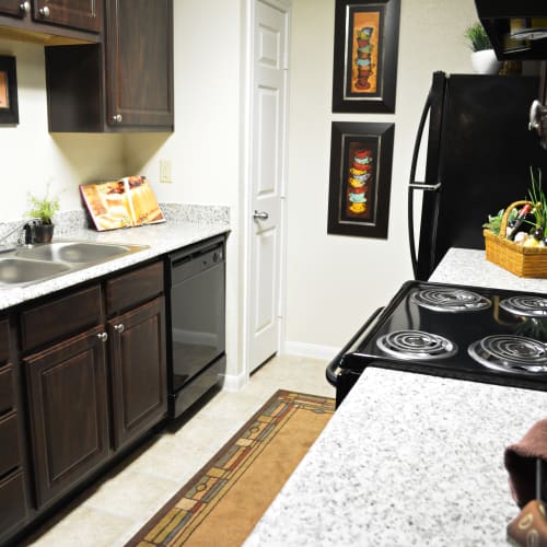 Modern kitchen at The Abbey At Enclave
