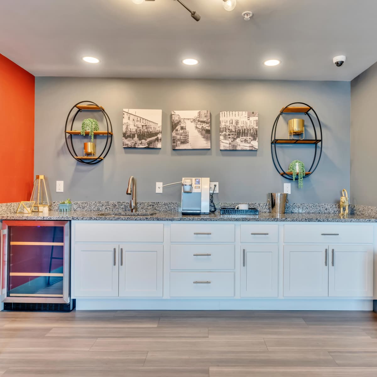 Beautiful kitchen at Latitude at South Portland in Portland, Maine