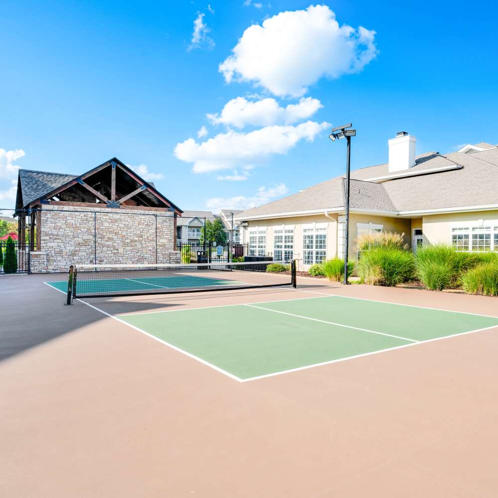 Tennis court at The Boulders At Katy Trail in Saint Charles. MO