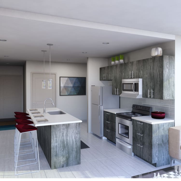 Spacious floor plans at The Linc
