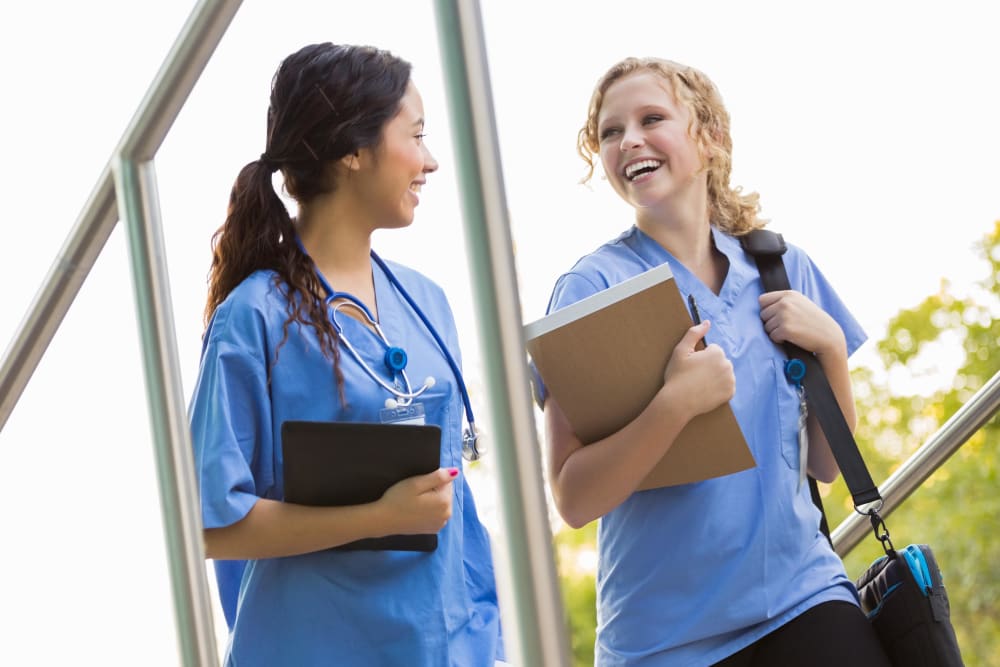 Residents at work at the hospital near The Robert in Portland, Oregon