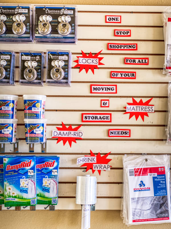 Moving supplies available at Devon Self Storage in Greenville, Texas