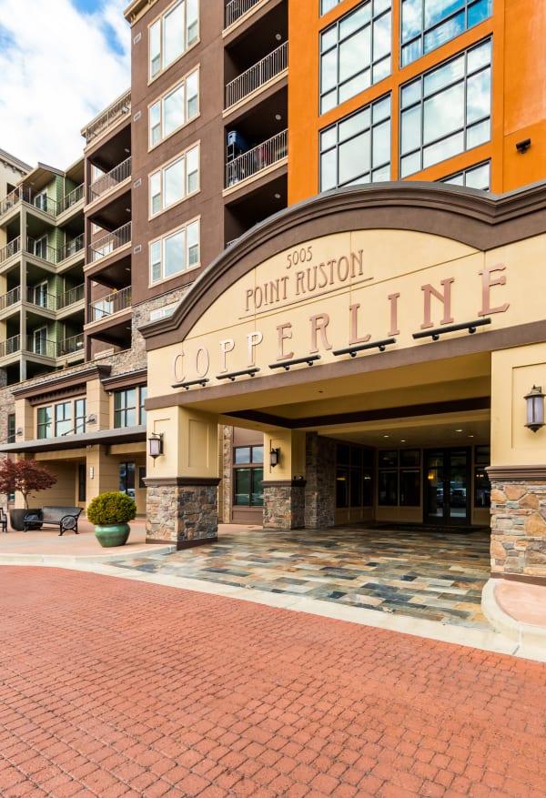 Resident shopping near Copperline at Point Ruston in Tacoma, Washington