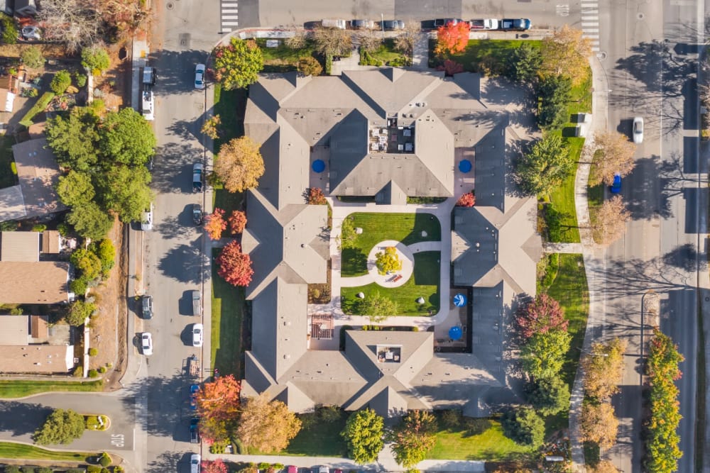 Aerial at MuirWoods Memory Care in Petaluma, California