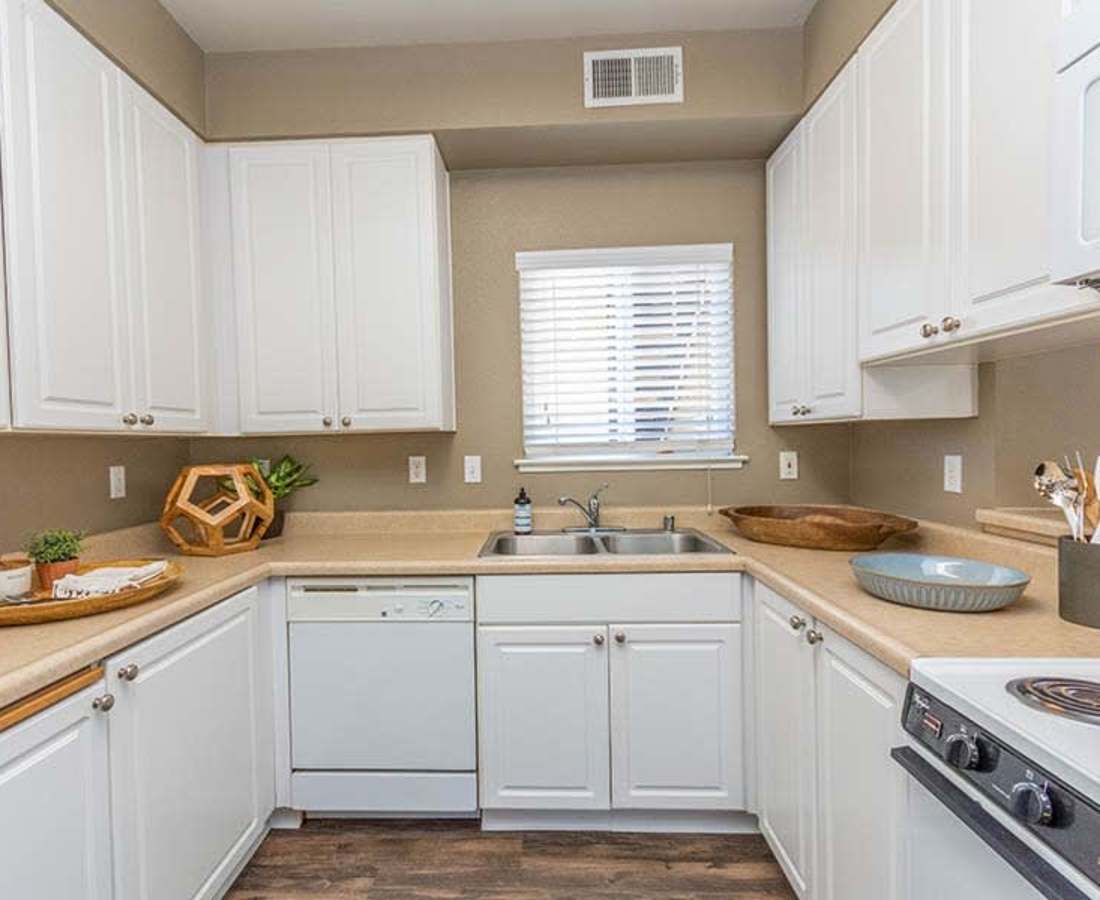 Kitchen with white cabinets at Sterling Ranch in El Dorado Hills, California