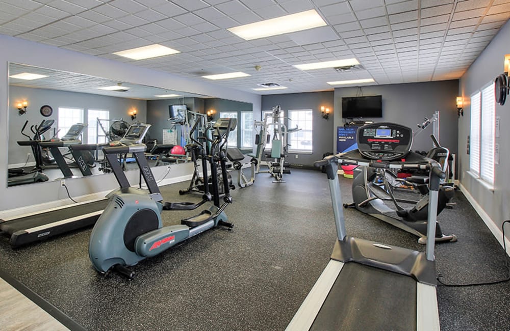 Fitness center at Westview Commons Apartments in Rochester, New York