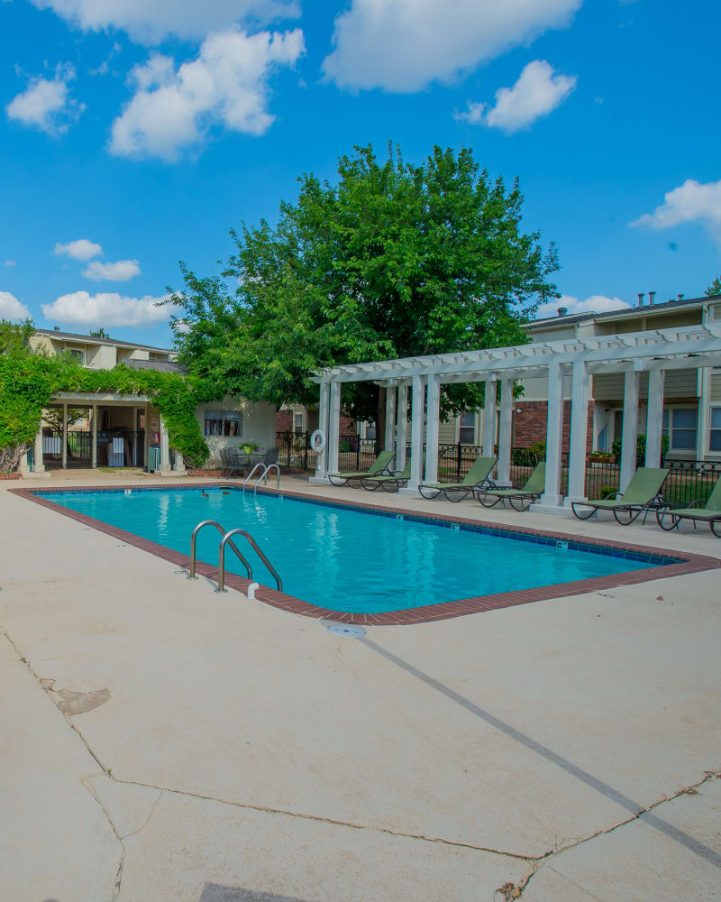 Resort style pool at Summerfield Place Apartments in Oklahoma City, Oklahoma