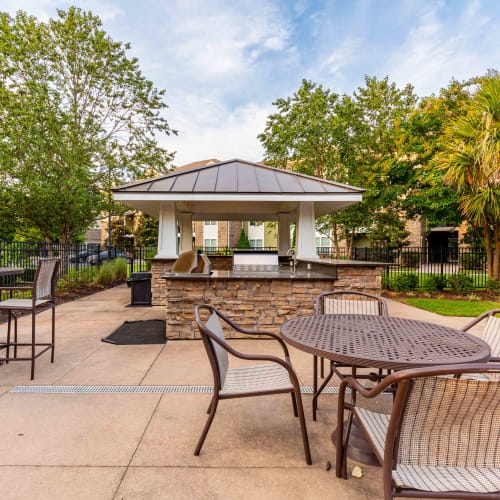 Outside area next to the pool at Spring Water Apartments in Virginia Beach, Virginia