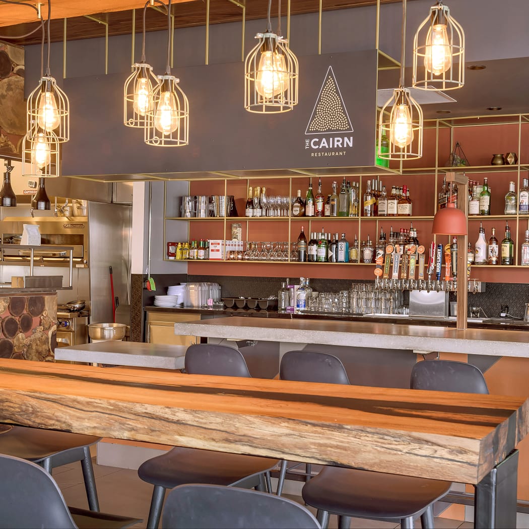 The CAIRN is the onsite restaurant at TAVA Waters in Denver, Colorado