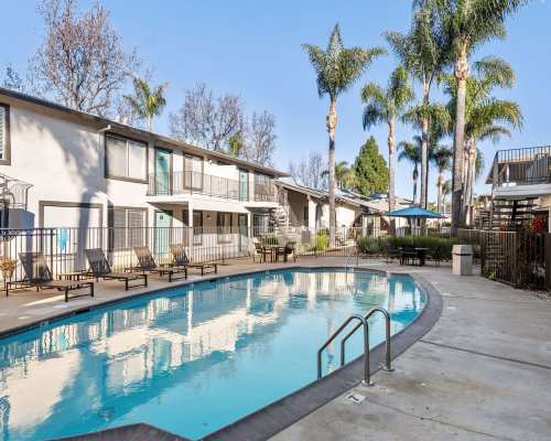 Swimming pool at Cielo Apartment Homes, Campbell, California