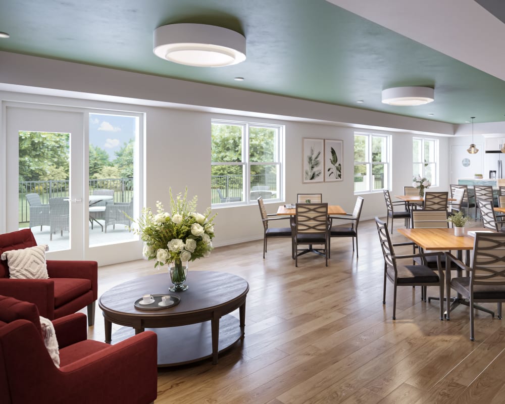 Residents Dining Area at The Pillars of Hermantown in Hermantown, Minnesota