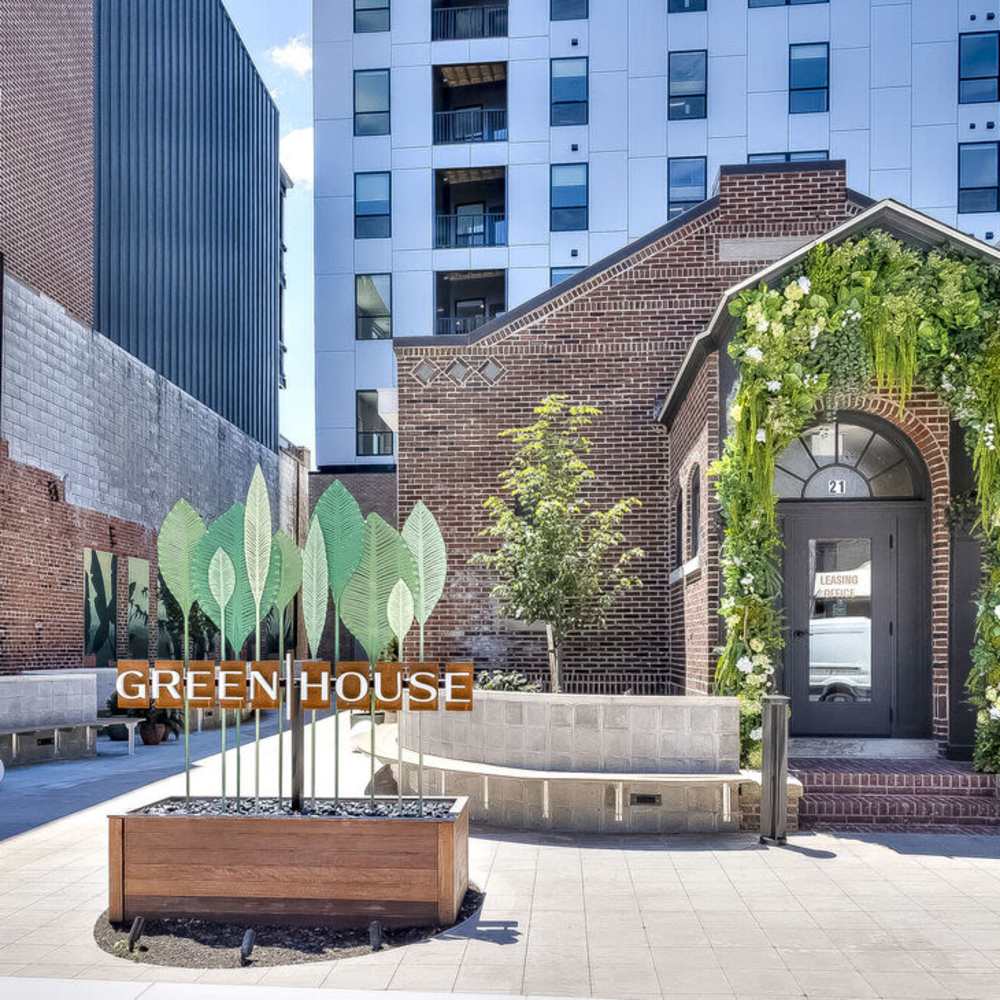Community entrance at Green|House Short North in Columbus, Ohio