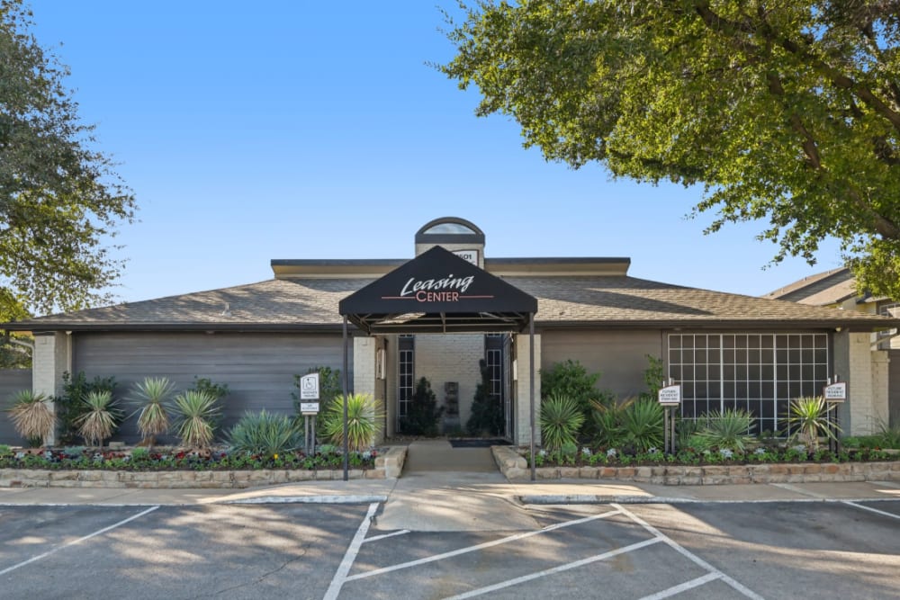 Leasing center at Courts of Bedford in Bedford, Texas