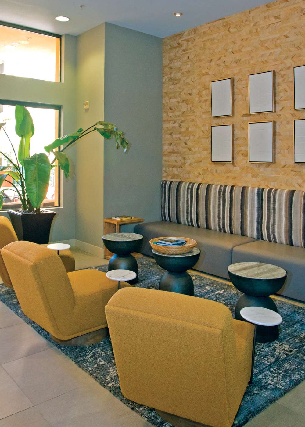 Apartment lounge at 1010 Pacific in Santa Cruz, California