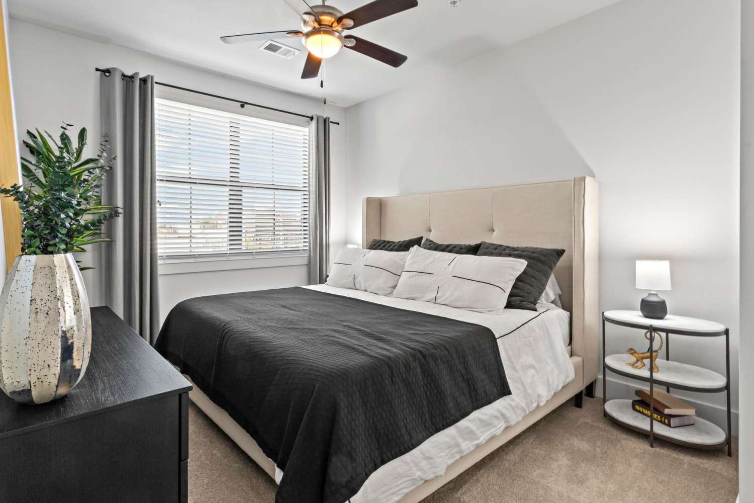 Model Home bedroom at The Margo in Sandy Springs, Georgia