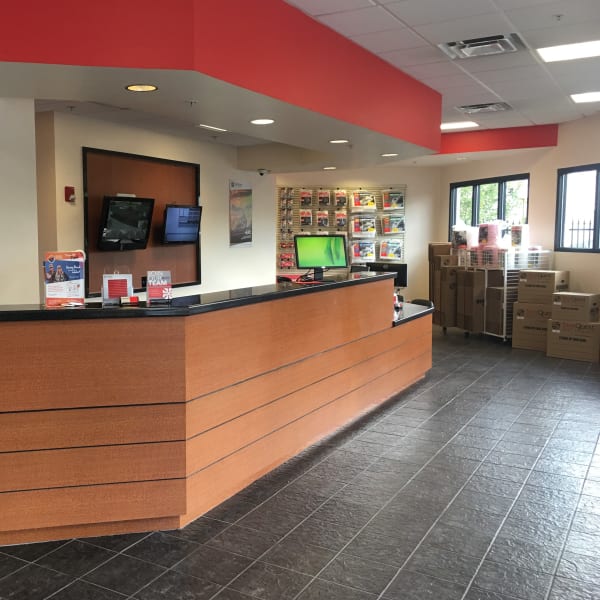 Interior of the leasing office at StorQuest Self Storage in Reno, Nevada