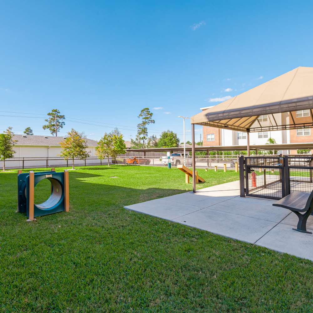 Community with lawn at NOVU New Forest in Houston, Texas