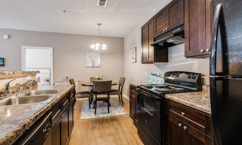 Kitchen at Westshore Palms in Panama City, Florida